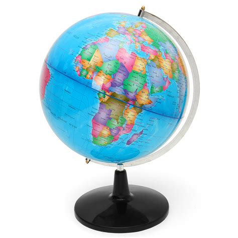 World Globe Rotating Map Earth Atlas Geography Diameter 32 Cm Sturdy