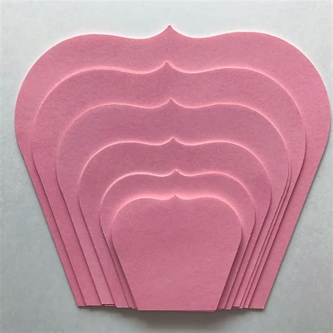 You'll want to use paper that's. Paper Flowers -PDF Petal #93 Rose Paper Flower Template ...