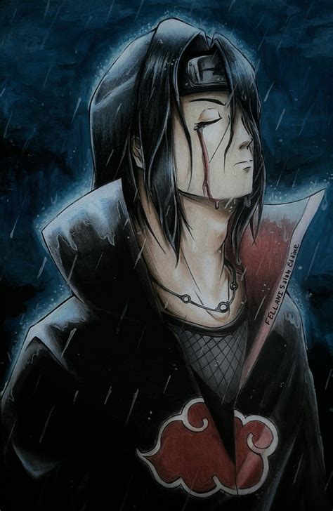 Itachi Uchiha Fanart By Fellanisalaheddine Anime Drawings Drawings