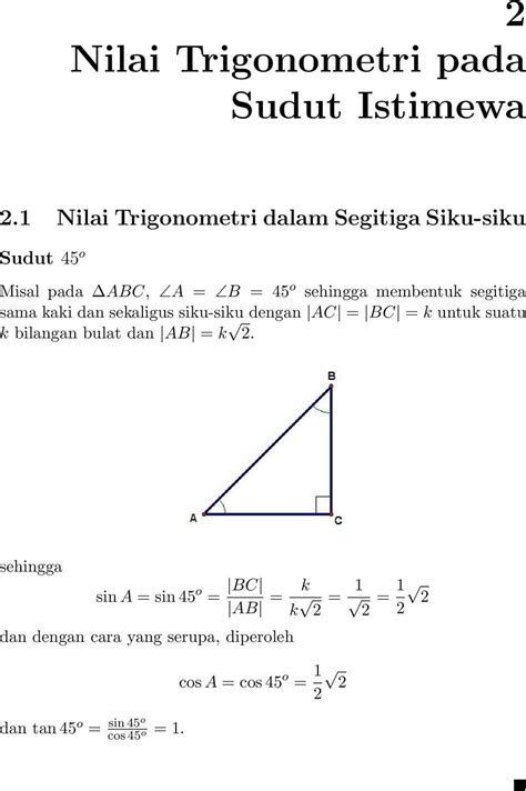 Detail Contoh Soal Cerita Perbandingan Trigonometri Pada Segitiga Siku