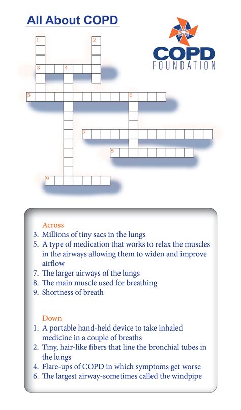 All About COPD - A Crossword Puzzle