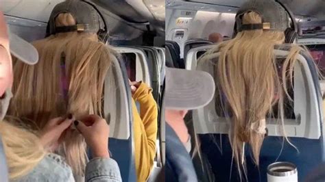 Wanita Ini Terekam Tempel Permen Karet Pada Rambut Penumpang Di Depannya Videonya Viral Di