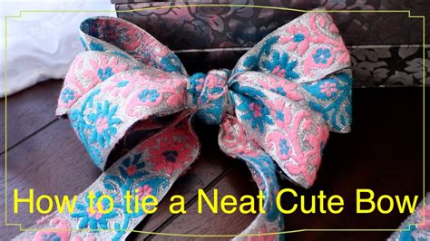 How To Tie A Neat Bow ⋘ Easy And Cute ⋙ Youtube