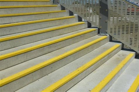 With or without vinyl strip. Tactile Nosings for Precast Concrete Stair Treads and ...