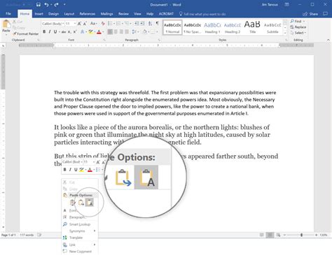 How To Paste Text Only By Default In Microsoft Word