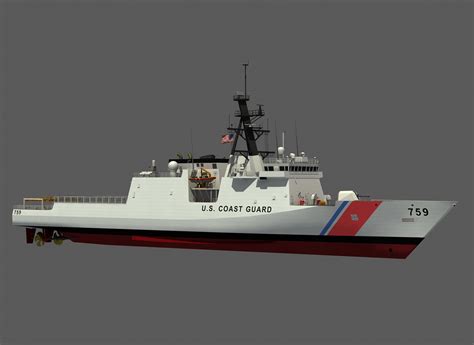 3D Model USCGC CALHOUN LEGEND CLASS US CUTTER-COAST GUARD - TurboSquid
