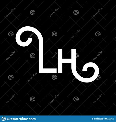 Lh Letter Logo Design Initial Letters Lh Logo Icon Abstract Letter Lh