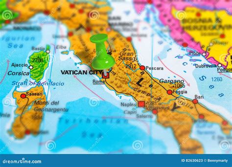 Rome Italy Map Stock Image Image Of Cartography Capital 82630623