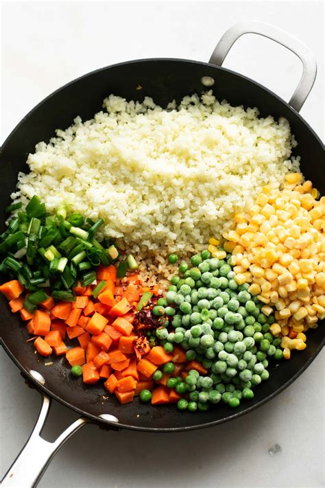Healthy Vegan Cauliflower Fried Rice Recipe Cauliflower Dishes Vegan Cauliflower