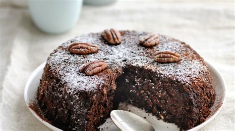 Chocolatine gâteau chocolat noix de pécan au micro ondes de