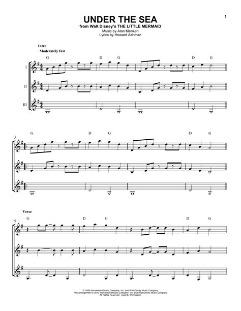 Maybe you would like to learn more about one of these? Under The Sea (from The Little Mermaid) Sheet Music | Alan ...