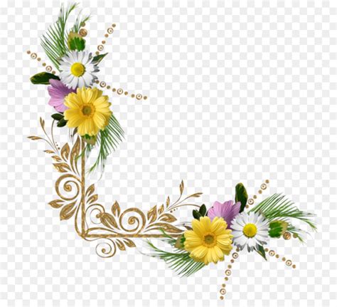 Transparent Png Corner Flower Border Design Drawing Draw Cheese