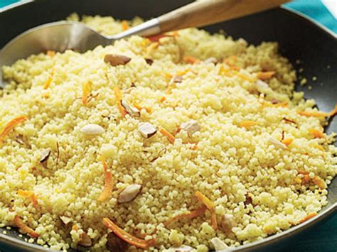 Cover the baking dish with foil and bake until the liquid has been absorbed by the couscous, 10 to 12 minutes. Saffron Couscous Recipe | Recipe | Couscous recipes ...