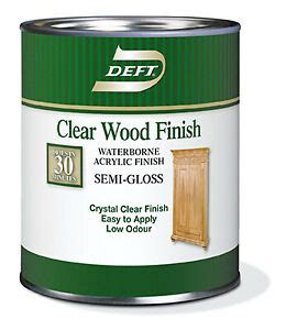 Sheen levels can be thought of as categories that the clarity of a clear finishing system in a matte sheen is often affected due to the matting agents and typically lacks depth and appears milky/cloudy. Deft Qt. Clear Semi-Gloss Water-Based Wood Finish | eBay
