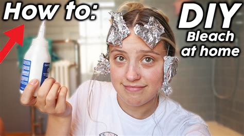 Diy Bleaching My Hair At Home Oliviagrace Youtube