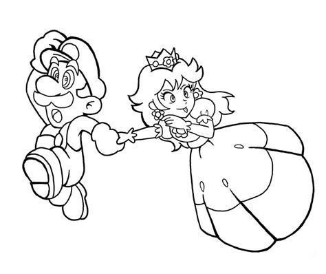 Ausmalbilder Prinzessin Peach Und Mario Spiele Ausmalbildtv