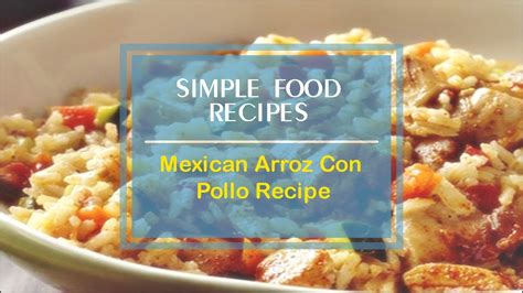 It's comforting like the picadillo she also made for us growing up. Mexican Arroz Con Pollo Recipe - YouTube