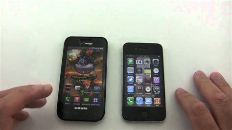 Apple Iphone 4 Vs Samsung Fascinate Galaxy S Youtube