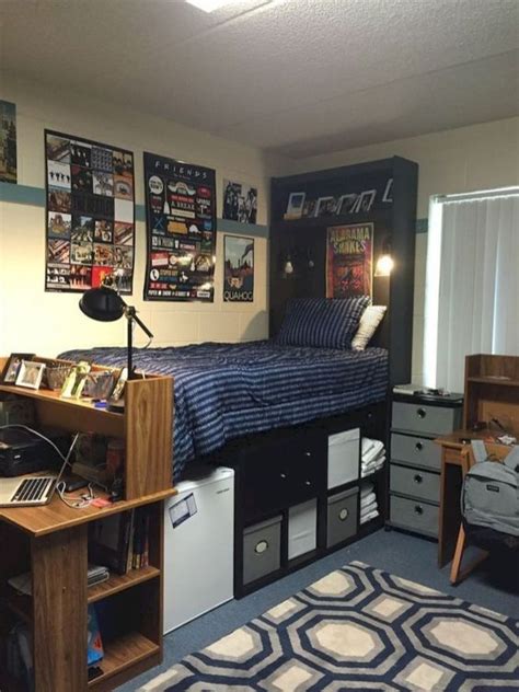 No Fuss Dorm Rooms For Guys Raising Teens Today College Dorm Room Decor Dorm Room Diy