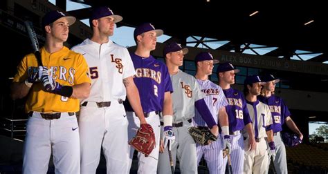 Looking Sharp Lsu Baseball Unveils 2017 Uniform Combinations When And