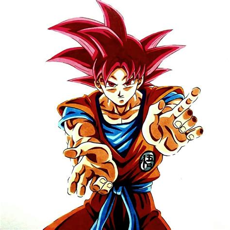 Goku Super Saiyan God By Dannyarts96 Dragon Ball Z Dragon Ball Super Goku Mega Anime Jin