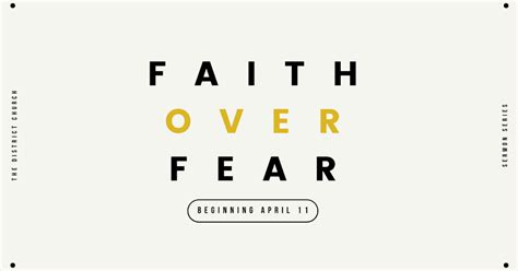 Easter Faith Over Fear Sermons The District Church