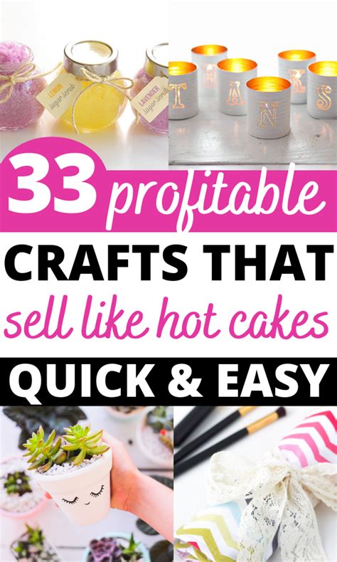 33 Crafts To Make And Sell For Profit In 2021 Profitable Crafts Easy