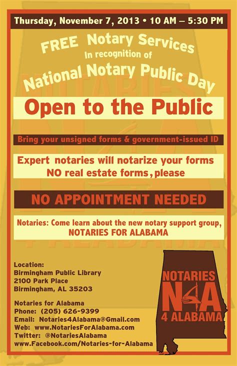 Alabama notaries public directory, showing alabama notary public website links, locations, phone numbers, and category tags. Alabama Secretary of State Jim Bennett to Attend National ...