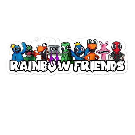 Rainbow Friends Sticker Roblox Rainbow Friends Sticker Etsy