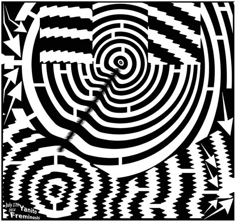 Multiple Target Maze Digital Art By Yanito Freminoshi Fine Art America