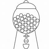Coloring Gum Machine Bubble Gumball Template Colouring Printable Getcolorings Drawing Pag Bubblegum Getdrawings sketch template