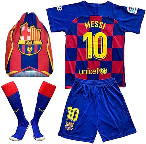 Messi Jersey Youth 10 Home 2019 2020 New Season Kids Boys Soccer Short