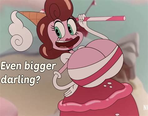 rule 34 baroness von bon bon big ass big breasts clothed cuphead game female female only