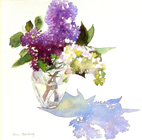 Kim Stenbergs Painting Journal Scent Of Lilac Watercolor On Paper