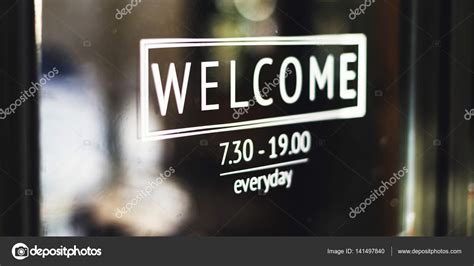 Welcome Sign In Cafe Stock Photo By ©rawpixel 141497840