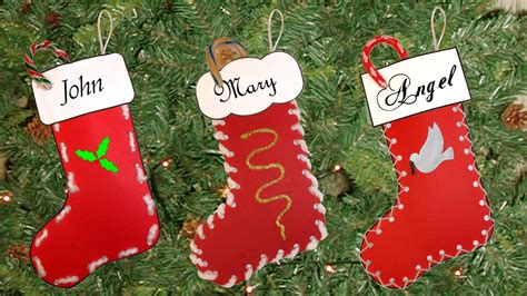 Not sure how to create focal points on your tree? Easy Christmas stocking craft - YouTube