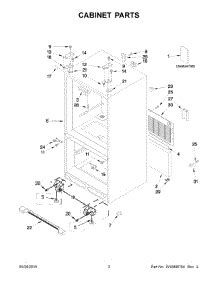 This air filter reduces food odors in your refrigerator. Parts for KitchenAid KRFC302ESS00 Refrigerator ...