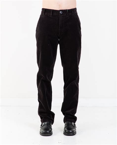 barbour neuston stretch corduroy trousers black garmentory