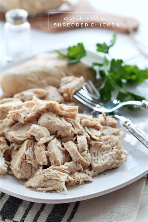 Maybe you would like to learn more about one of these? Slow Cooker Shredded Chicken - Love Grows Wild
