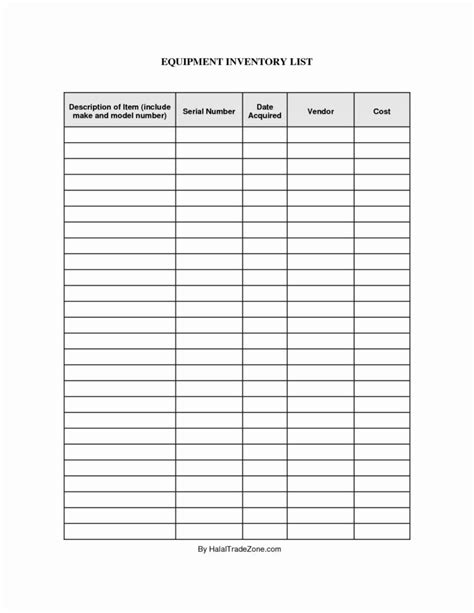 Bar Inventory List Template Db Excel Com