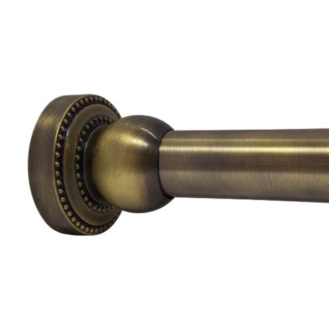 Get free shipping on qualified antique brass single curtain rods or buy online pick up in store today in the window treatments department. 48" Shower Rod - Deluxe Dotted - Antique Brass