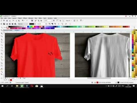Download cara merubah warna kaos dengan mudah pakai corel draw x7 - YouTube