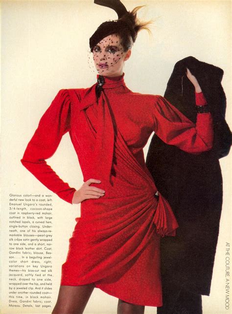 Us Vogue October 1983 Brooke Shields By Denis Piel Fashion Dress