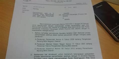 Membuat surat izin harus sesuai dengan kebenaran yang terjadi dan. Beredar surat pemanfaatan aset Pemprov DKI oleh DPD PDIP DKI | merdeka.com