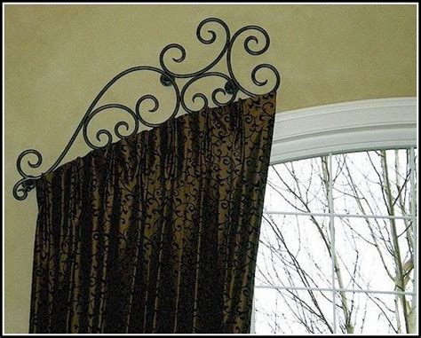 I think this arched window curtain on the rod is less successful than others. Flexible Curtain Rods For Arched Windows - Curtains : Home ...