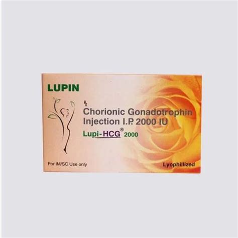 5000iu Lupi Hcg 5000 Injection Packaging Type Box At Rs 350piece In