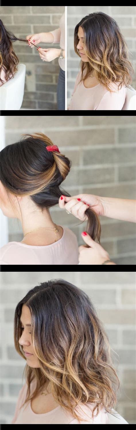 Medium length hairstyles quick and easy. 33 Quick and Easy Hairstyles for Straight Hair - The ...