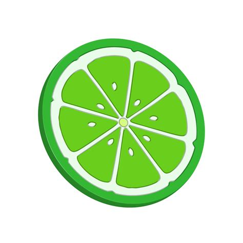 Lime Slice Icon Illustration 12986598 Png