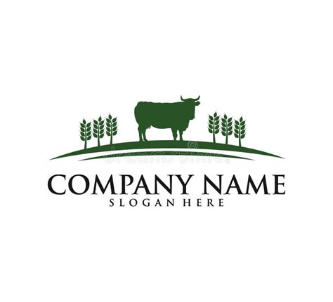 Cow Agriculture Farm Dairy Product Icon Vector Logo Design A Cow At A