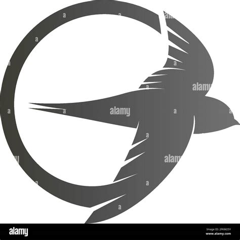 Simple Design Of Swift Bird Logo Icon Template Vector Stock Vector